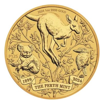 2024 (New) Australian The Perth Mint 125th Anniversary Gold 1 oz Coin