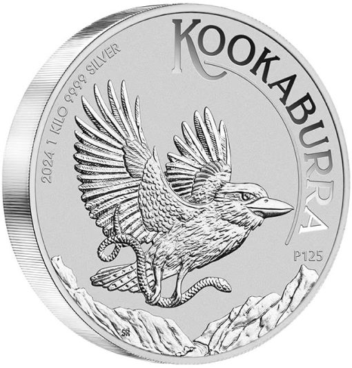 2024年 (新品) オーストラリア「クッカバラ・ワライカワセミ」純銀 1キロ 銀貨 - 画像 (3)