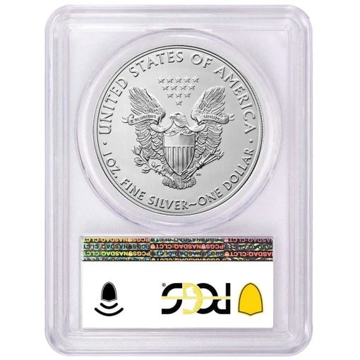 2021年 (新品) アメリカ「イーグル・ウオーキング リバティ」純銀 1オンス 銀貨【1型】PCGS MS70 (発行初日) - 画像 (2)