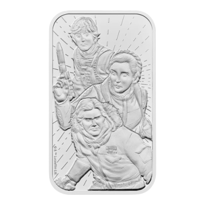2024 (New) Great Britain Royal Mint Star Wars Light Side Silver 1 oz Bar