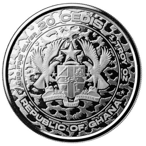 2023 (New) Republic of Ghana African Leopard Silver 1 oz Coin - Image 2