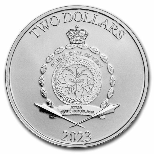 2023年 (新品) ニウエ「スターウオーズ・ベイビーヨーダ」純銀 1オンス 銀貨 NGC MS70 - 画像 (3)
