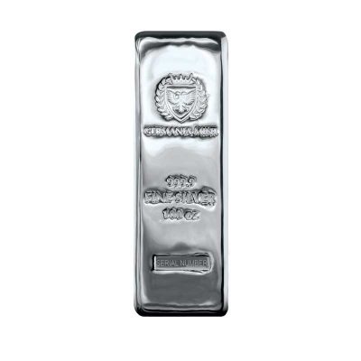 (New) Germania Silver 100 oz Cast Bar