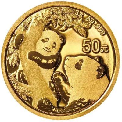 2021 (New) Chinese Panda Gold 3 gram Coin