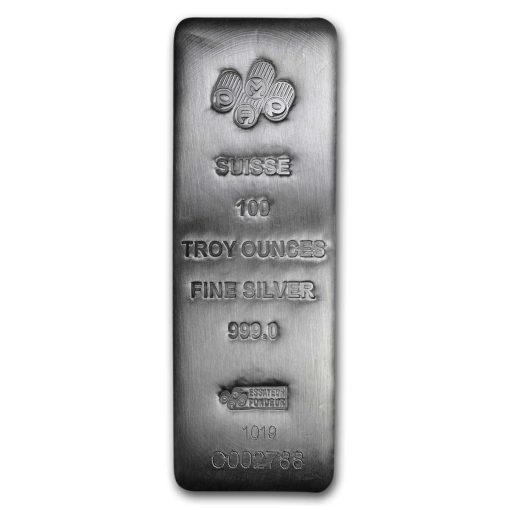 (New) Swiss Pamp Silver 100 oz Cast Bar