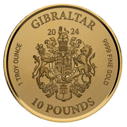 【3日以内に発送】2024年 (新品) ジブラルタル「正義の女神」純金 1オンス 金貨 - 画像 (2)