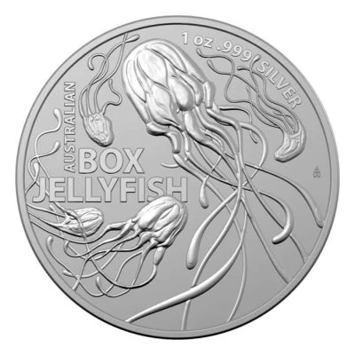 2023 (New) Australia's Most Dangerous Box Jellyfish Silver 1 oz Coin