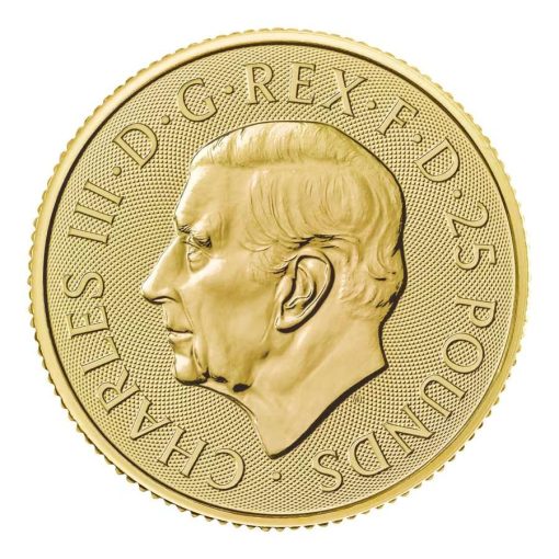 2024 (New) Great Britain The Royal Tudor Beast The Welsh Dragon Gold 1/4 oz Coin - Image 2