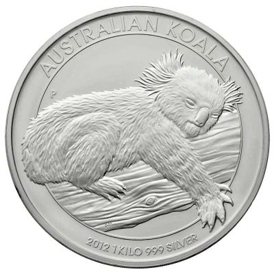 2012 (New) Australian Koala Perth Mint Silver 1 Kilogram Coin