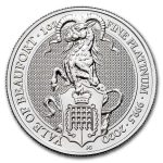 2020 (New) Great Britain Queen's Beasts The Yale Platinum 1 oz Coin