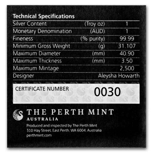 2024 (New) Australian Swan Silver 1 oz Proof Coin - Image 8