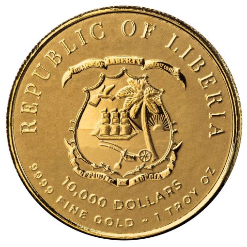 2024年 (新品) リベリア共和国「指揮官シリーズ・エルナン コルテス」純金 1オンス 金貨 NGC PL70 - 画像 (4)