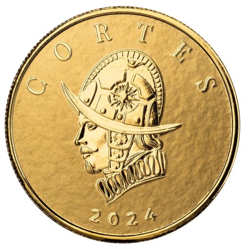 2024年 (新品) リベリア共和国「指揮官シリーズ・エルナン コルテス」純金 1オンス 金貨 NGC PL70 - 画像 (3)