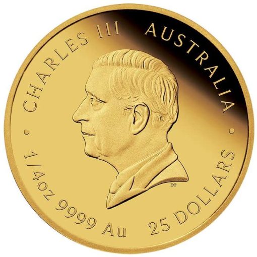 2025 (New) Australian Year of the Snake Lunar Gold 1/4 oz Proof Coin - Image 3