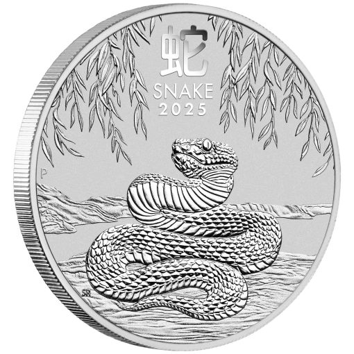 2025年 (新品) オーストラリア「干支 十二支・巳年 蛇年」純銀 1オンス 銀貨 - 画像 (3)
