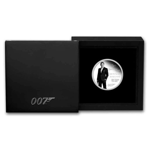 2024年 (新品) ツバル「ジェームズ ボンド・007 レガシー シリーズ 第5弾」純銀 1オンス プルーフ 銀貨 - 画像 (5)