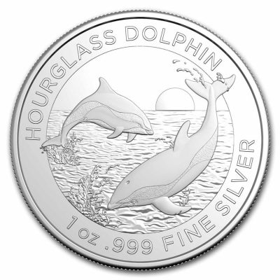 2024年 (新品) オーストラリア「ダンダラカマイルカ・ドルフィン」純銀 1オンス 銀貨