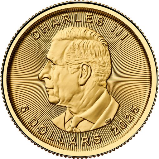 2025 (New) Canadian Maple Leaf Gold 1/10 oz Coin - Image 2