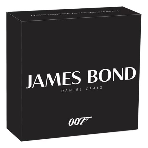 2024 (New) Tuvalu James Bond Daniel Craig Silver 1 oz Proof Coin - Image 6