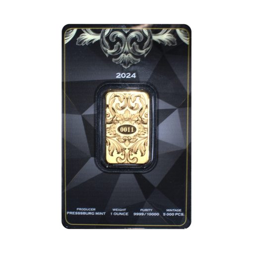 (新品) スロバキア プレスバーグミント 純金 1オンス バー - 画像 (2)