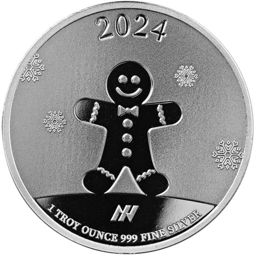 2024 (New) ASAHI Happy Holidays Silver 1 oz Round - Image 2