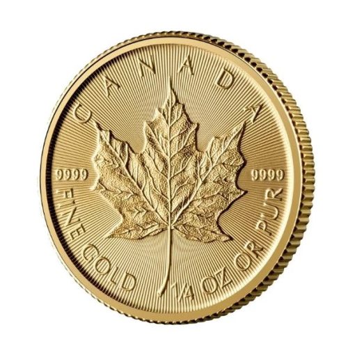 2025 (New) Canadian Maple Leaf Gold 1/4 oz Coin - Image 3