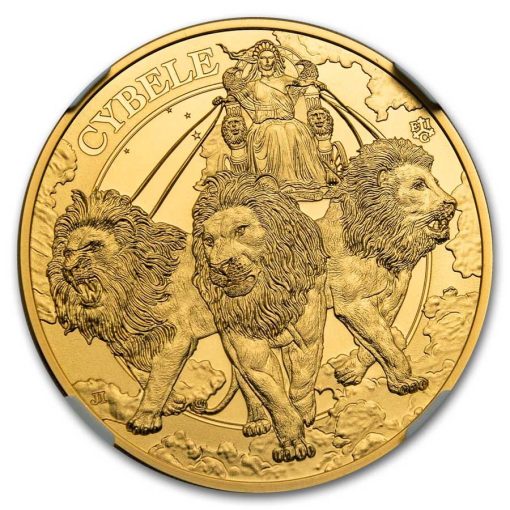 【3日以内に発送】2024年 (新品) セントヘレナ「女神 キュベレー」純金 1オンス 金貨 NGC MS70 - 画像 (2)