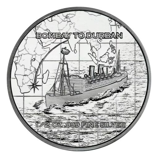 2024 (New) South Africa SS Tilawa Shipwreck Glory Voyage Edition Silver 1/2 oz Coin - Image 2