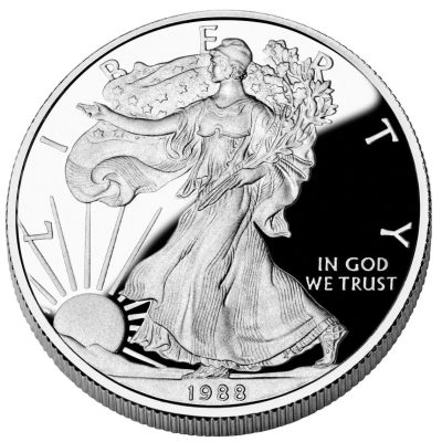 1988 (New) American Eagle Walking Liberty Silver 1 oz Proof Coin