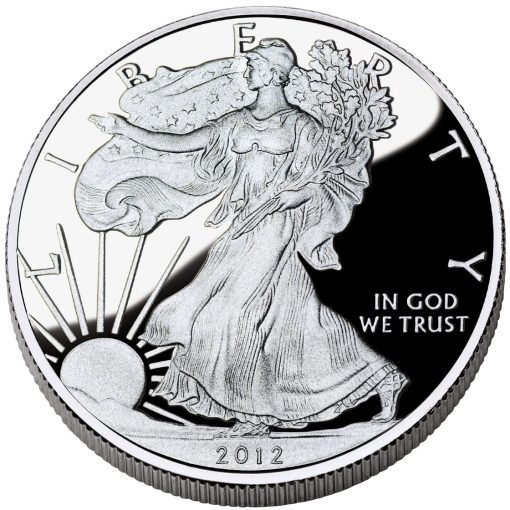 2012年 (新品) アメリカ「イーグル・ウオーキング リバティ」純銀 1オンス プルーフ 銀貨
