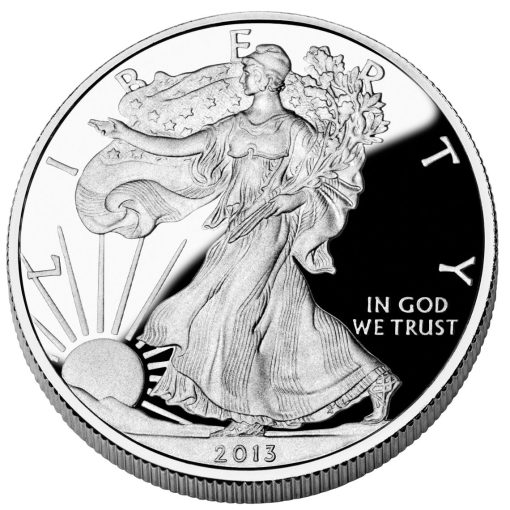 2013年 (新品) アメリカ「イーグル・ウオーキング リバティ」純銀 1オンス プルーフ 銀貨