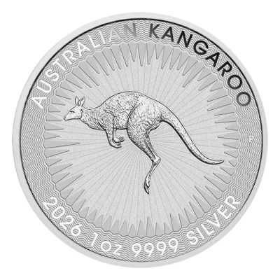 2026 (New) Australian Kangaroo Perth Mint 1 oz Silver Coin