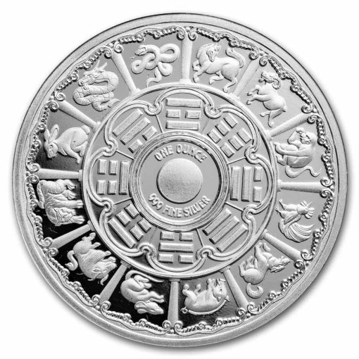 2025年 (新品) アメリカ「干支 十二支・巳年 蛇年」純銀 1オンス プルーフ メダル - 画像 (3)