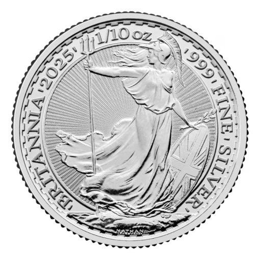2025 (New) England Britannia Silver 1/10 oz Coin【16 Coins】 - Image 2