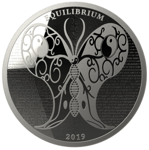 2019 (New) Tokelau Equilibrium Silver 1 oz Coin