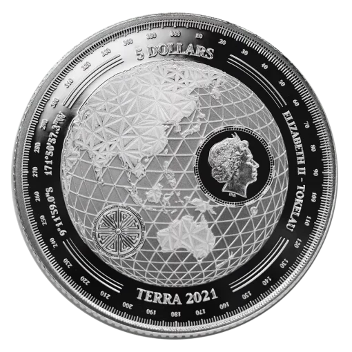 2021 (New) Tokelau Terra Silver 1 oz Coin - Image 2