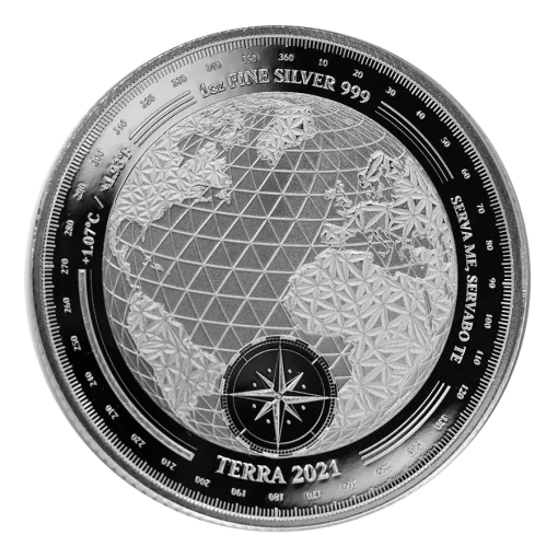 2021 (New) Tokelau Terra Silver 1 oz Coin