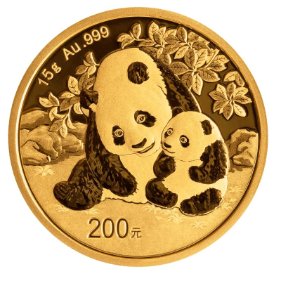 【3日以内に発送】2024年 (新品) 中国「パンダ」純金 15グラム 金貨
