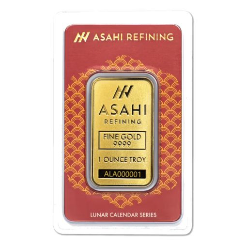 2025 (New) Asahi Lunar Year of the Snake Gold 1 oz Bar - Image 2