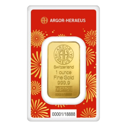 2025 (New) Argor Heraeus Lunar Year of the Snake Gold 1 oz Bar - Image 2