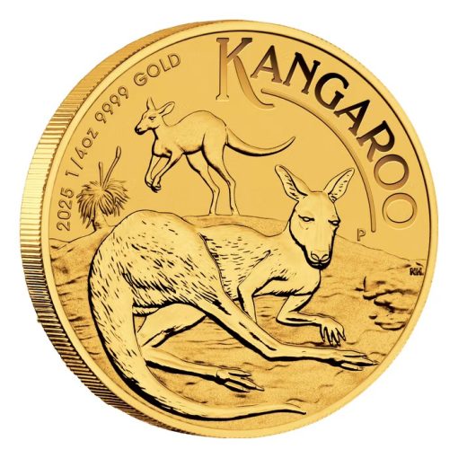 2025年 (新品) オーストラリア「カンガルー」純金 1/4オンス 金貨 - 画像 (3)