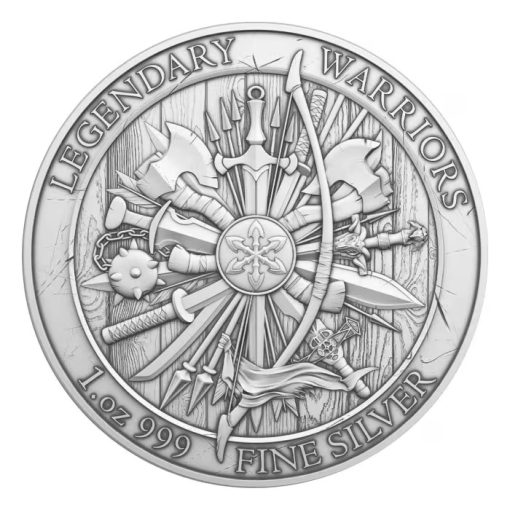 (New) USA Legendary Warriors Spartacus Silver 1 oz Round - Image 2
