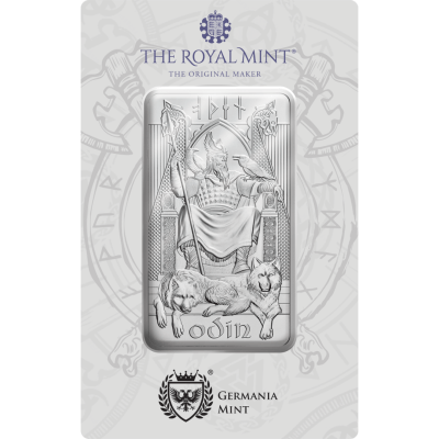 2024 (New) Great Britain Royal Mint Norse Gods Series Odin Silver 10 oz Bar