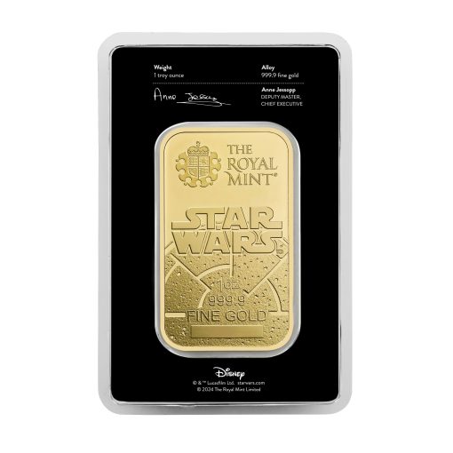 2024 (New) Great Britain Royal Mint Star Wars Dark Side Gold 1 oz Bar - Image 2