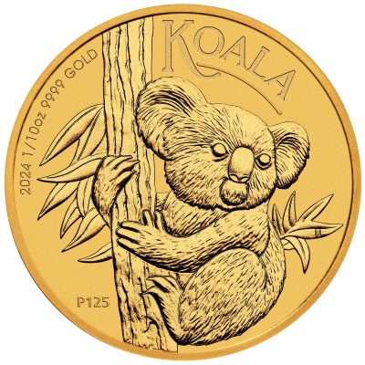 2024 (New) Australian Koala Gold 1/10 oz Coin