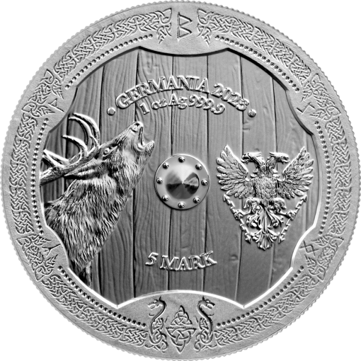 2023年 (新品) ポーランド「ワルキューレ・オスタラ」純銀 1オンス 銀貨 - 画像 (2)