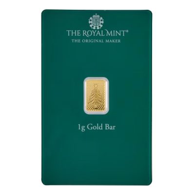 (New) The Royal Mint Christmas Gold 1 gram Bar