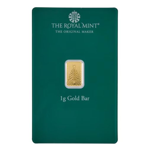 (New) The Royal Mint Christmas Gold 1 gram Bar
