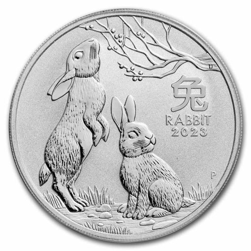 2023 (New) Australian Year of the Rabbit Lunar Silver 1 oz Coin PCGS MS70 (FirstStrike) - Image 2