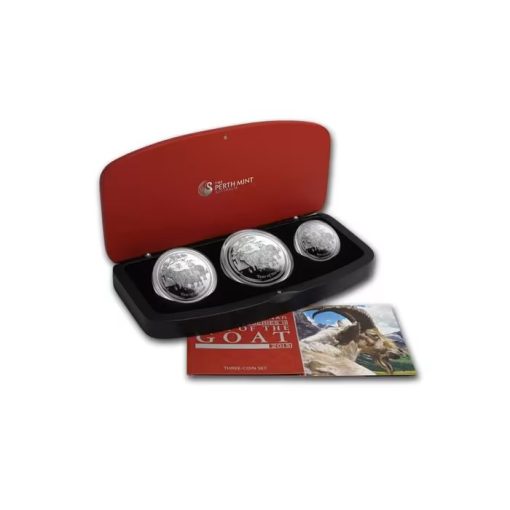 2015 (New) Australian Year of the Goat Lunar Silver Proof Coin【3 Coin Set】